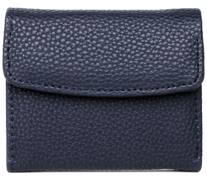 Julia Buxton Solid Vegan Faux Leather Mini Trif old Wallet — View 39