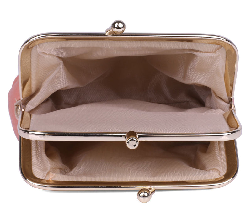 Julia Buxton Solid Vegan Faux Leather Triple Fr ame Wallet — View 8