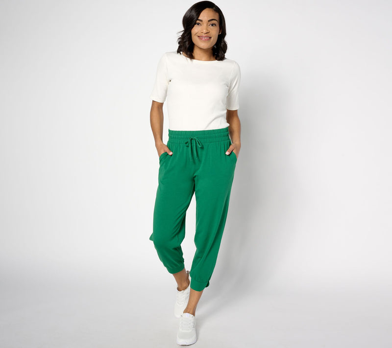 AnyBody Lounge Cozy Knit Split Cuff Joggers — View 17