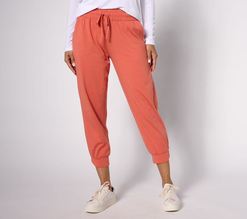 AnyBody Lounge Cozy Knit Split Cuff Joggers — View 9