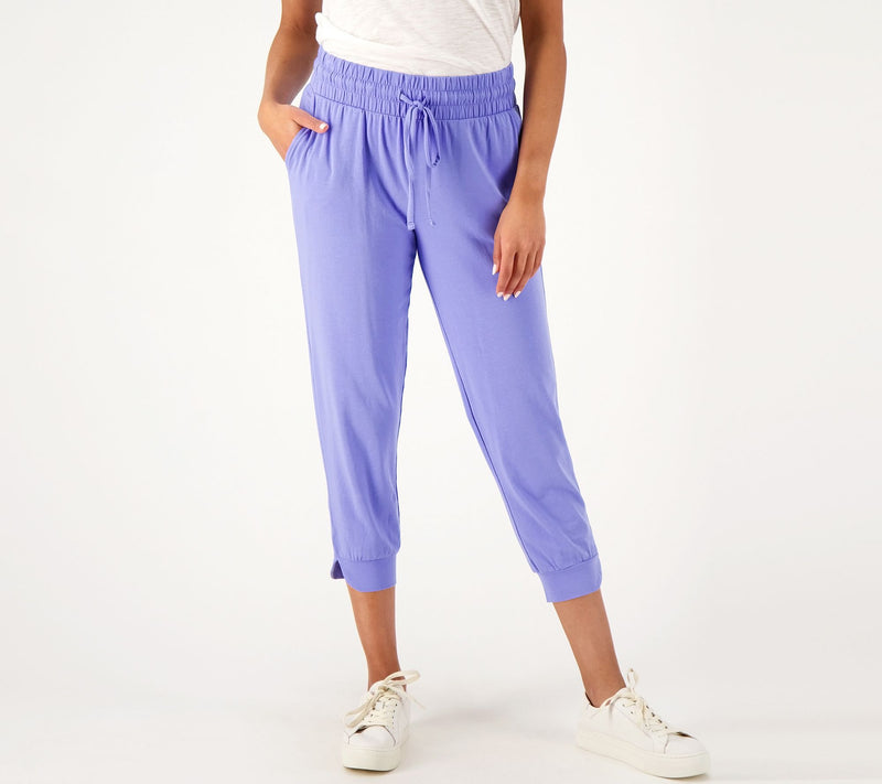 AnyBody Lounge Cozy Knit Split Cuff Joggers — View 3