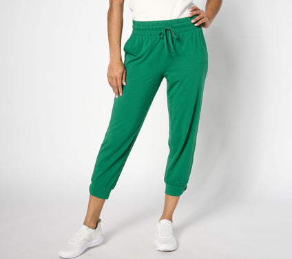 AnyBody Lounge Cozy Knit Split Cuff Joggers