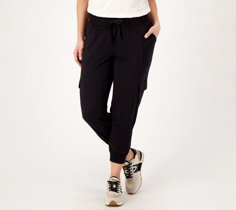 AnyBody Lounge Cozy Knit Cropped Cargo Joggers — View 35