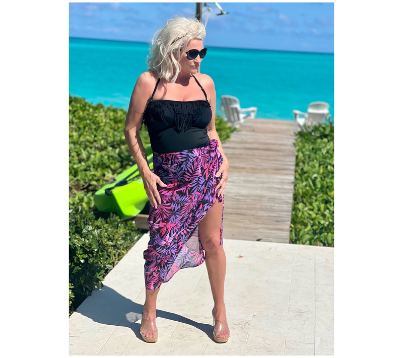 Kim Gravel x Swimsuits For All Fringe One-Piece w/ Removable Strap — View 6