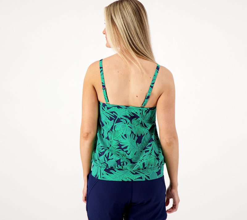 Lands' End Blouson Tankini Top — View 8