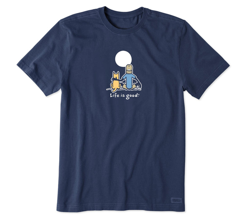 Life is Good Mens Jake and Rocket Moon Crusher Knit Tee — View 3