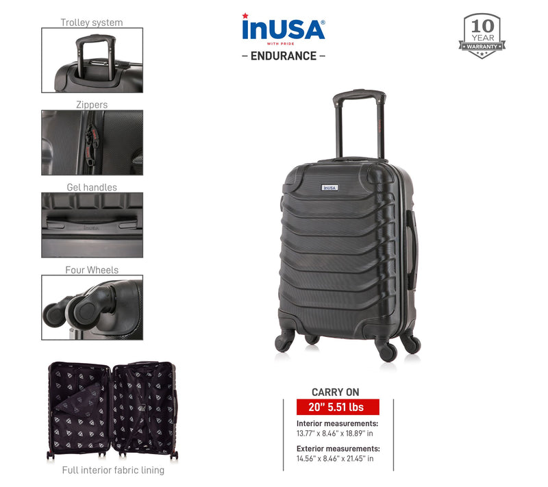 Dukap InUsa Endurance Hardside Spinner 20" Carr-On — View 9
