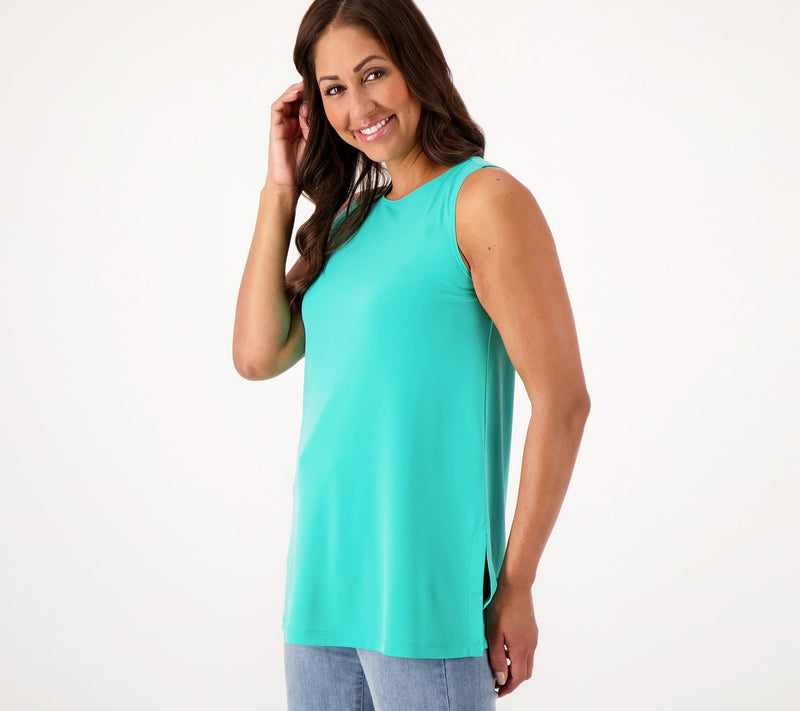 Susan Graver Modern Essentials Reg Liquid Knit A-Line Tunic — View 3