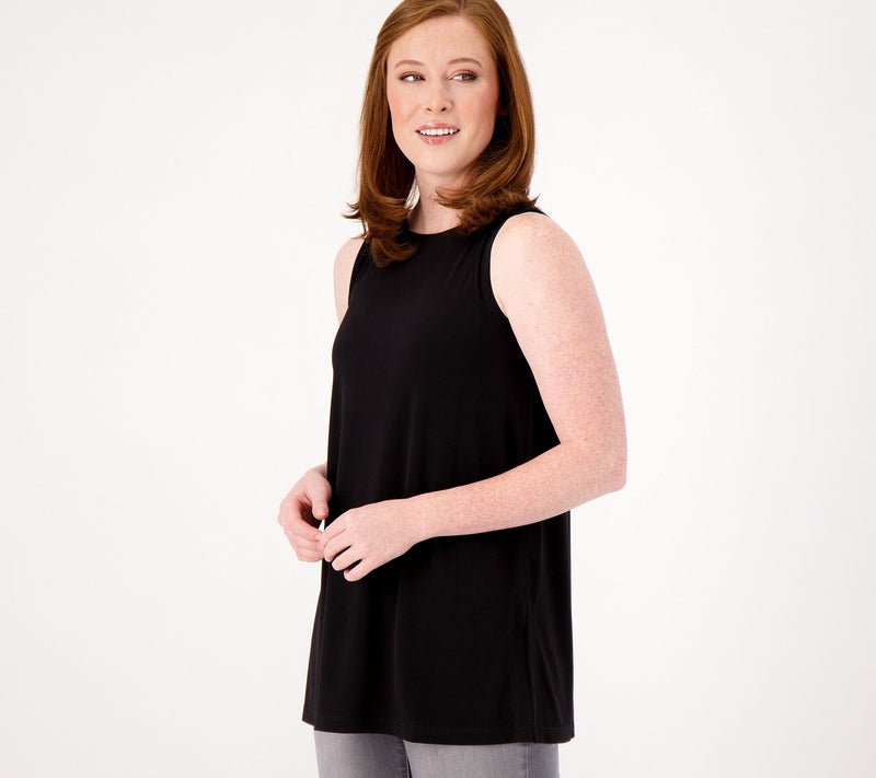 Susan Graver Modern Essentials Reg Liquid Knit A-Line Tunic — View 10
