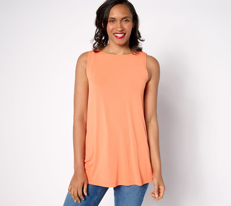Susan Graver Modern Essentials Reg Liquid Knit A-Line Tunic — View 12