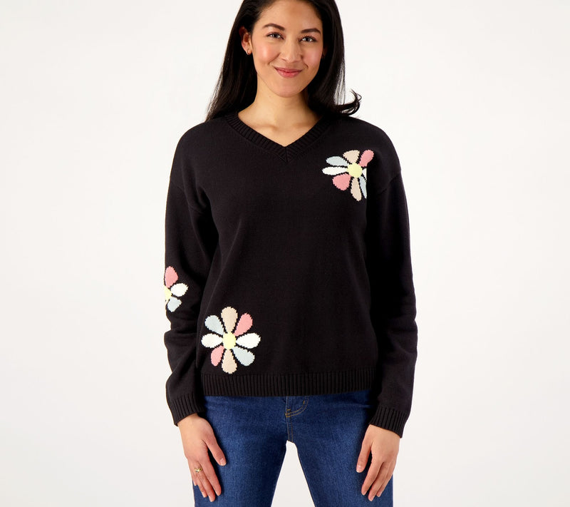 Peace Love World Garden Party Floral Sweater — View 14