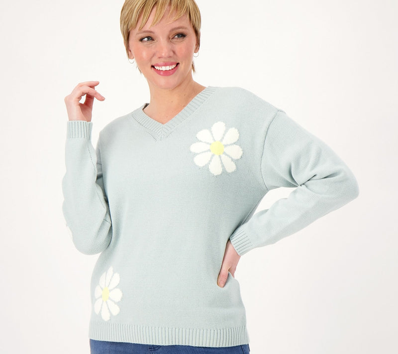 Peace Love World Garden Party Floral Sweater — View 15