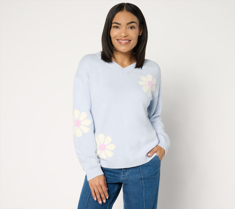 Peace Love World Garden Party Floral Sweater — View 16
