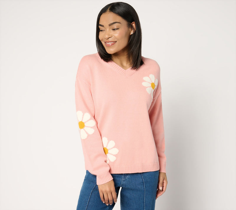 Peace Love World Garden Party Floral Sweater — View 19