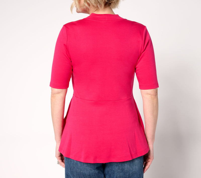 Isaac Mizrahi Live! Essentials Pima Cotton Layered Look — View 6