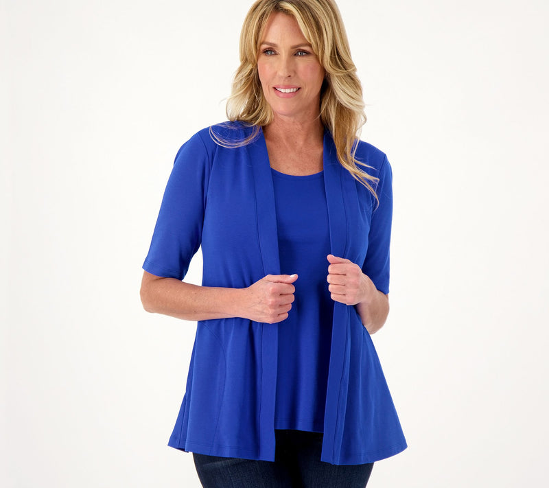 Isaac Mizrahi Live! Essentials Pima Cotton Layered Look — View 20