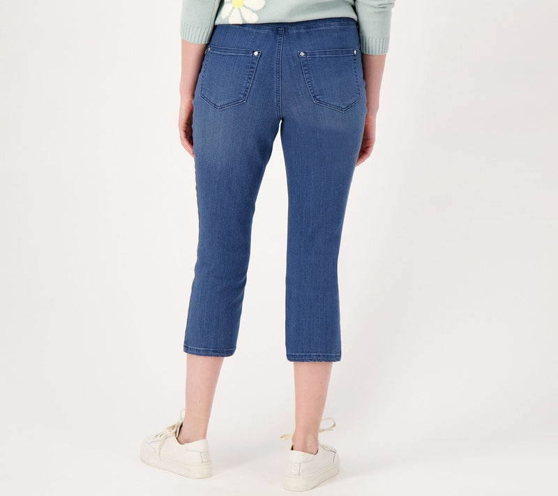 Belle by Kim Gravel Reg Primabelle Straight Leg Cropped Jean — View 11