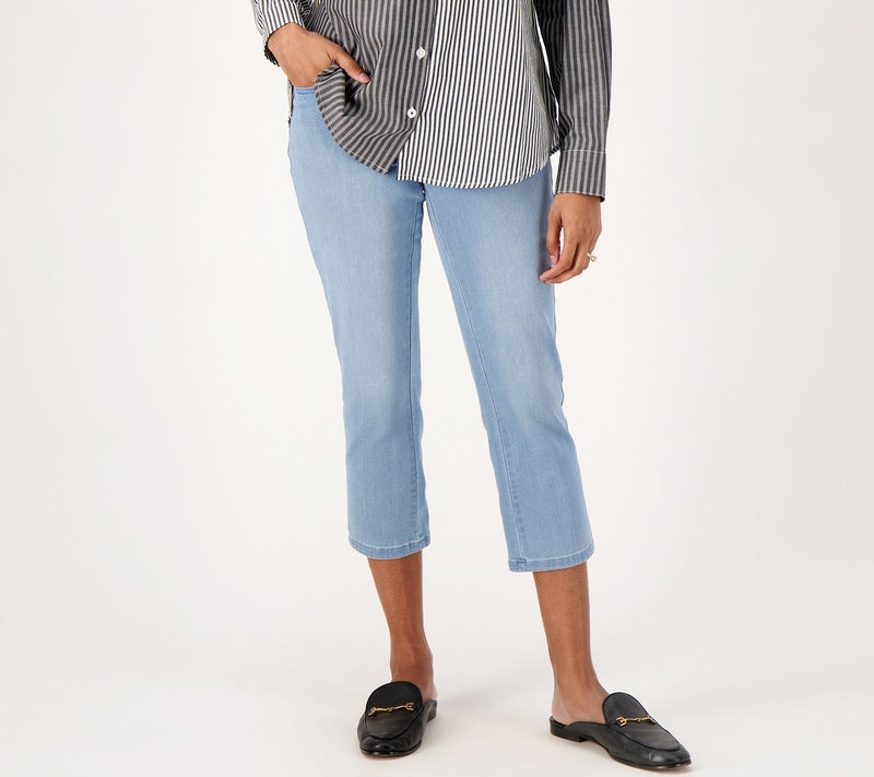 Belle by Kim Gravel Pet Primabelle Straight Leg Cropped Jean — View 5