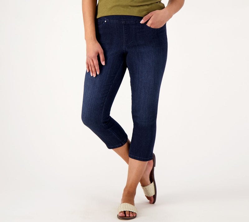 Belle by Kim Gravel Pet Primabelle Straight Leg Cropped Jean — View 9