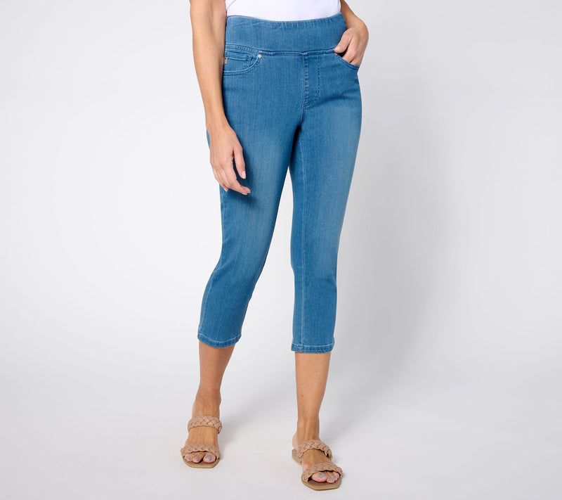 Belle by Kim Gravel Tall Primabelle Straight Leg Cropped Jean — View 18