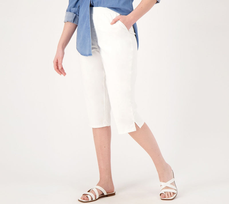 Denim & Co. EasyWear Twill Regular Relaxed Pull-On Skimmer — View 5