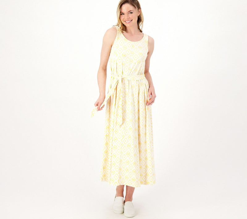 Cuddl Duds Regular Flexwear Paneled Maxi Dress — Main view