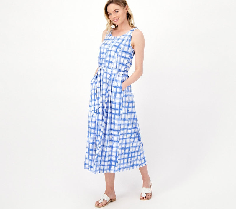 Cuddl Duds Regular Flexwear Paneled Maxi Dress — View 3