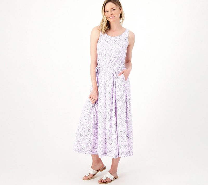 Cuddl Duds Regular Flexwear Paneled Maxi Dress — View 11