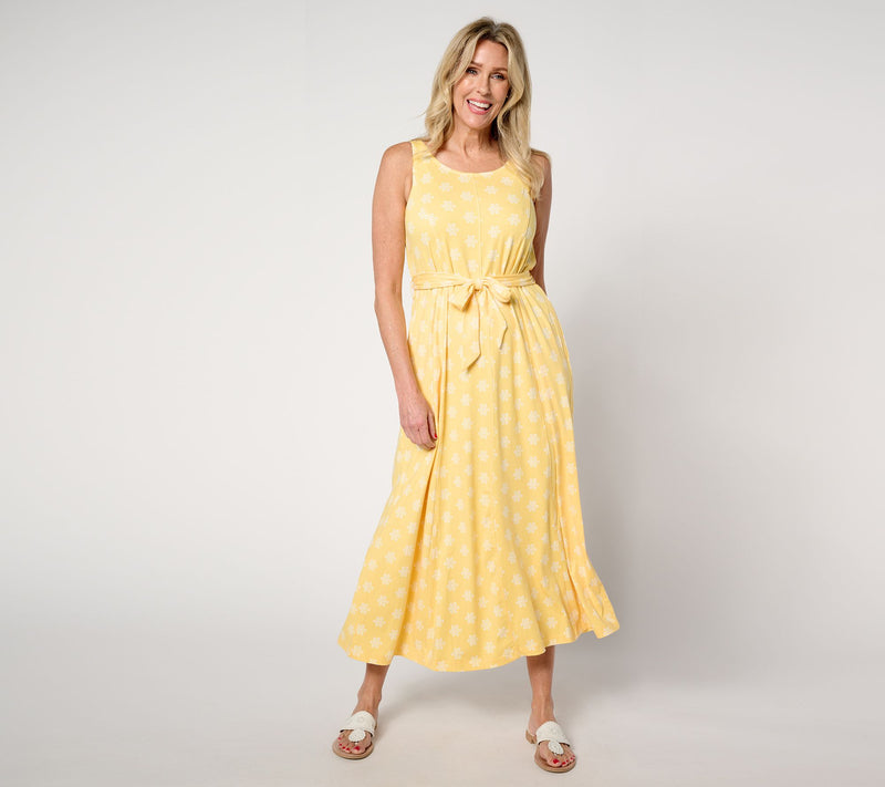 Cuddl Duds Regular Flexwear Paneled Maxi Dress — View 15