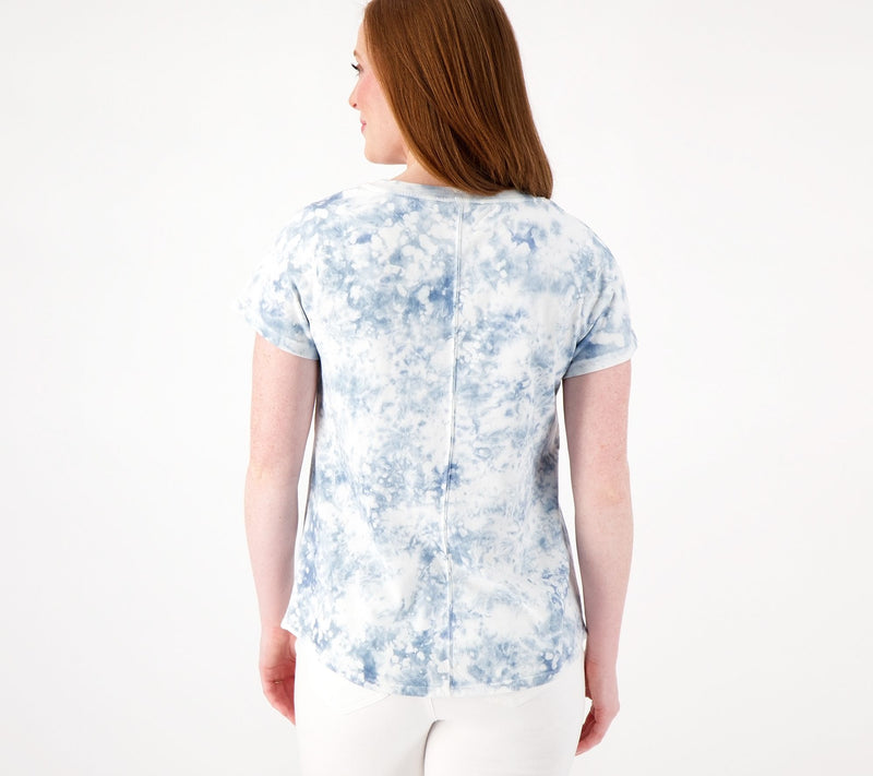 Encore by Idina Menzel Sweetheart Neck Short Sleeve Tee — View 2