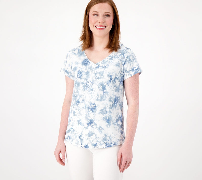 Encore by Idina Menzel Sweetheart Neck Short Sleeve Tee — View 10