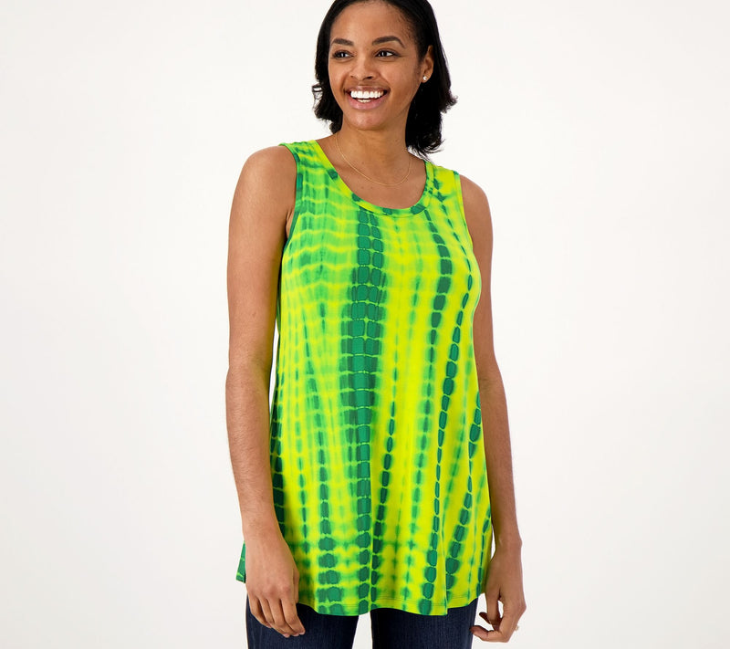 LOGO Layers by Lori Goldstein Hand Tie-Dye Tank Top — View 10