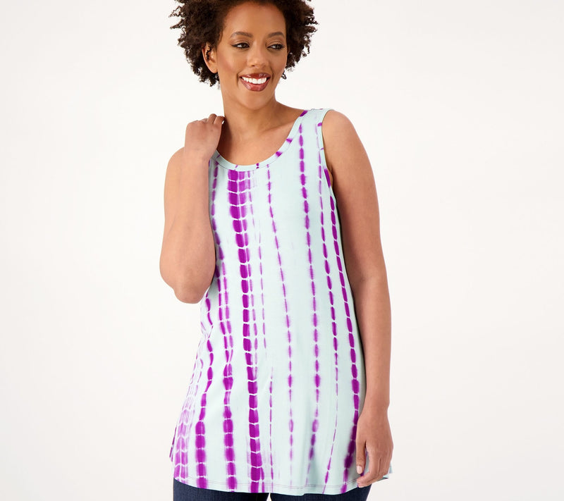 LOGO Layers by Lori Goldstein Hand Tie-Dye Tank Top — Main view