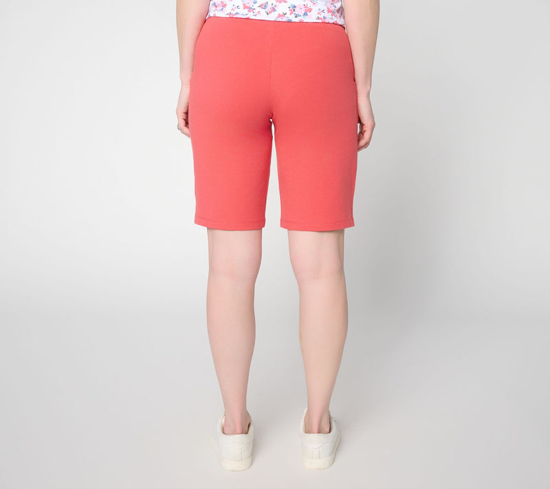Denim & Co. Active French Terry Pull-On Bermuda Shorts — View 5