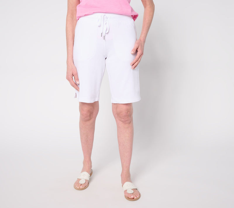 Denim & Co. Active French Terry Pull-On Bermuda Shorts — View 22