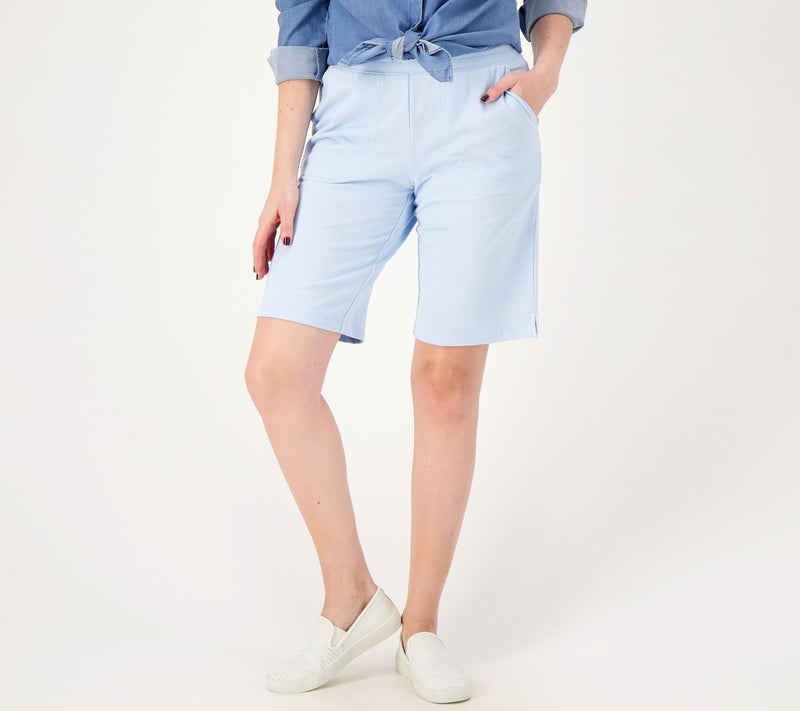 Denim & Co. Active French Terry Pull-On Bermuda Shorts — View 26