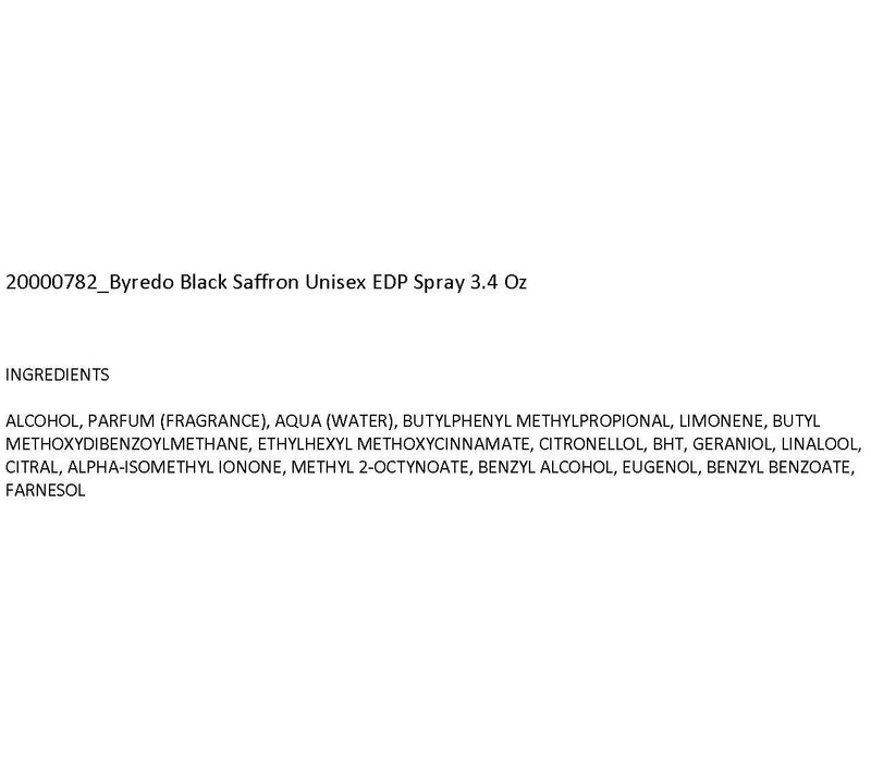 Byredo Black Saffron EDP Spray 3.4-oz Unisex — View 2