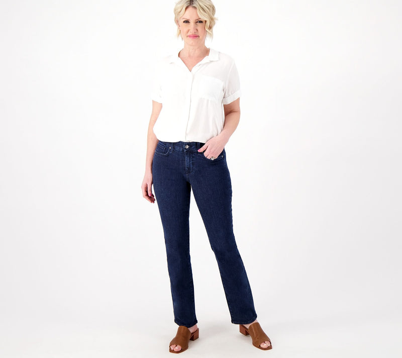 NYDJ Waist-Match Marilyn Straight- Inspire — View 3