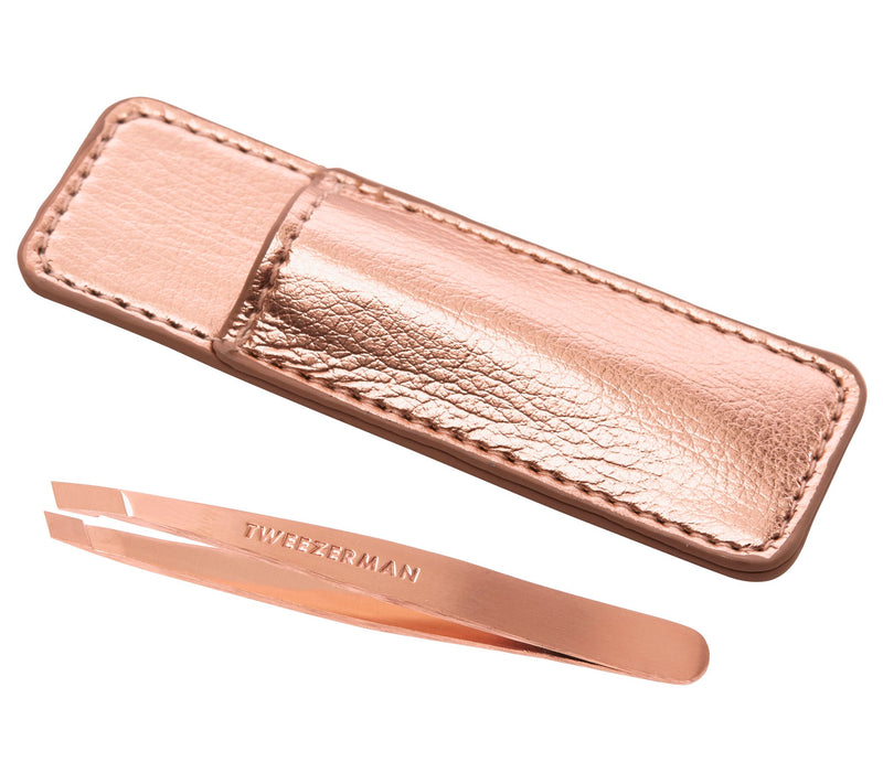 Tweezerman Rose Gold Mini Slant Tweezer w/ Case — View 5