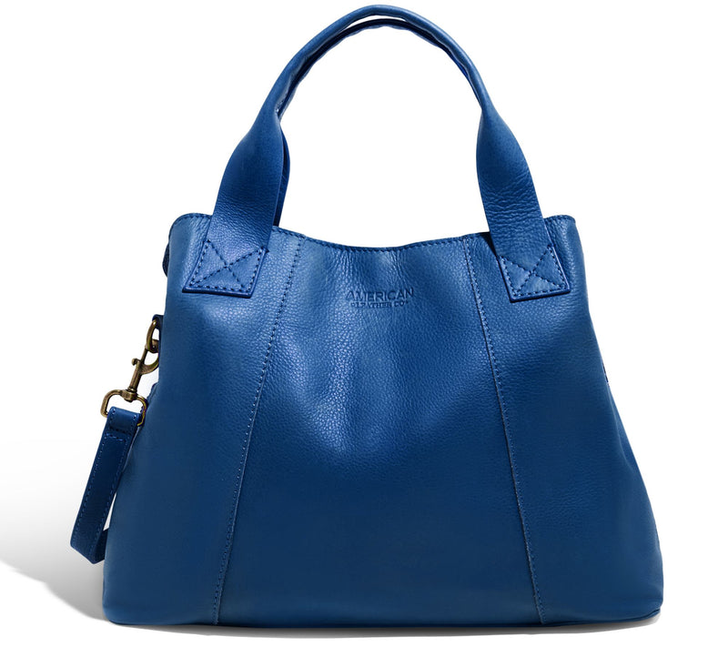 American Leather Co. Ada Triple Entry Leather Satchel — View 13