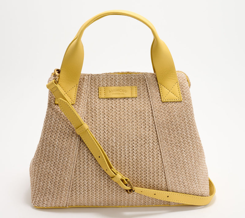 American Leather Co. Ada Triple Entry Leather Satchel — View 31