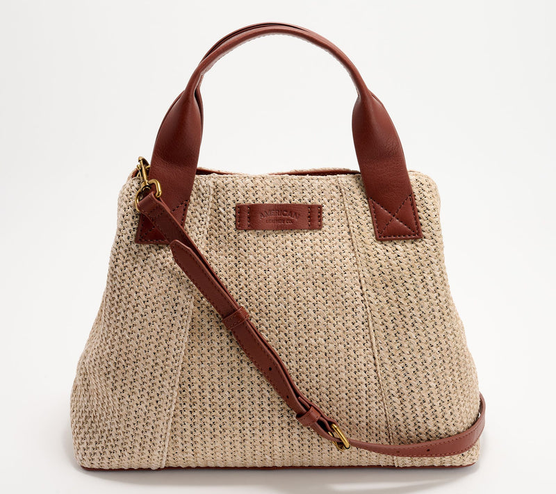 American Leather Co. Ada Triple Entry Leather Satchel — View 33