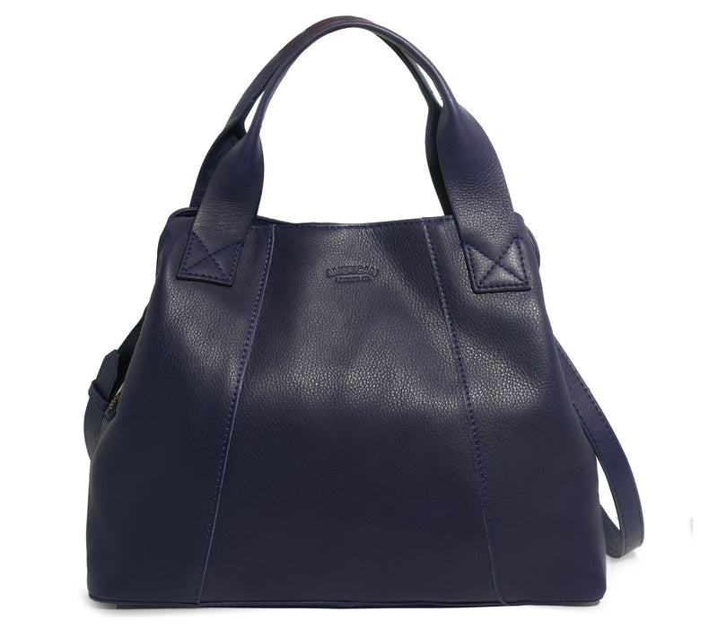 American Leather Co. Ada Triple Entry Leather Satchel — View 47