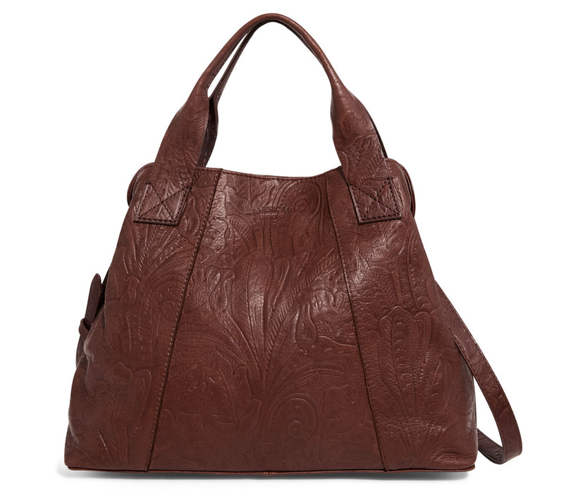 American Leather Co. Ada Triple Entry Leather Satchel — View 41