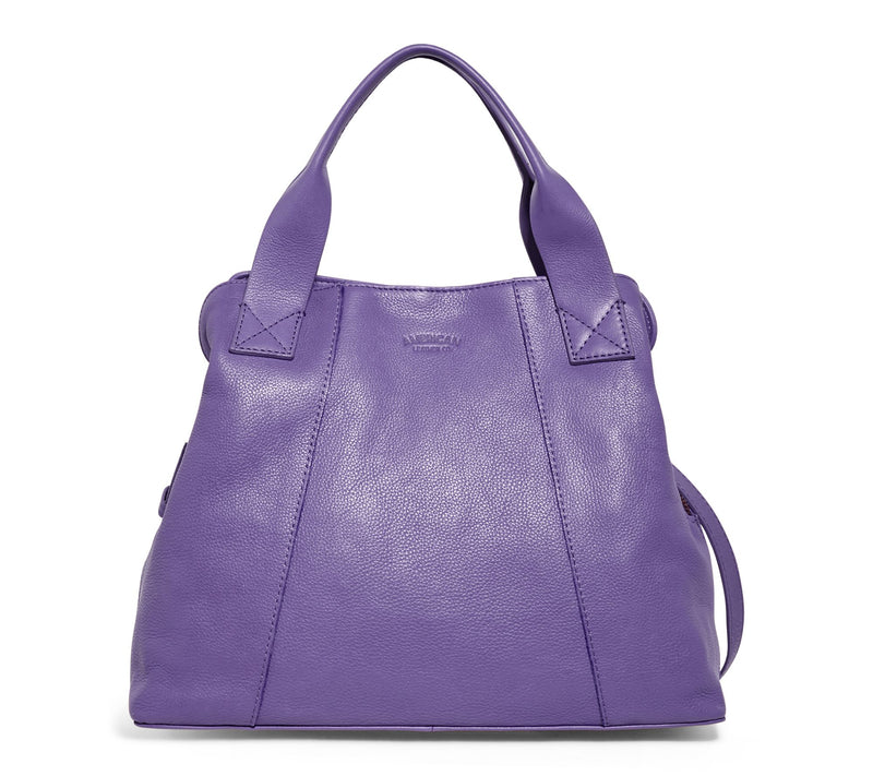 American Leather Co. Ada Triple Entry Leather Satchel — View 74