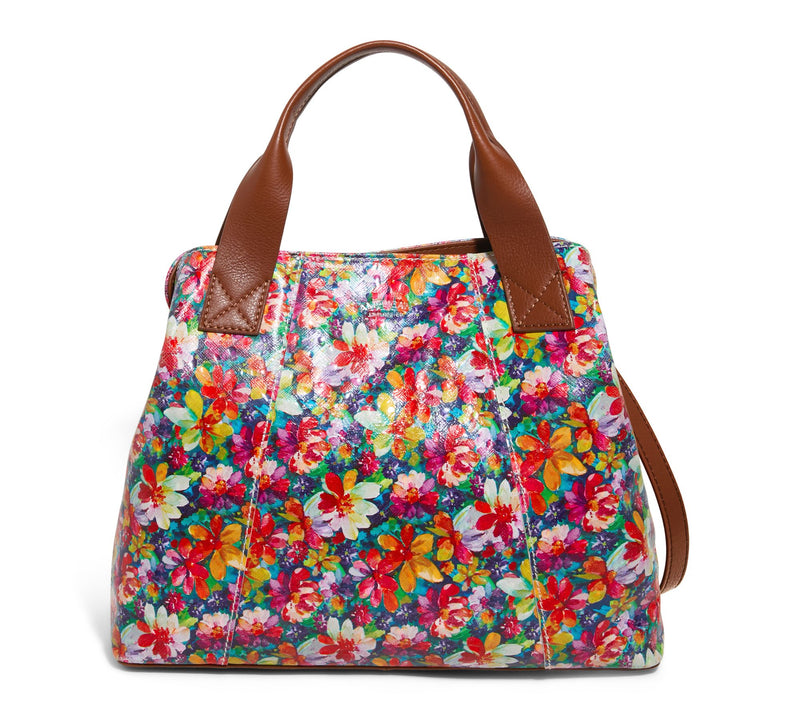 American Leather Co. Ada Triple Entry Leather Satchel — View 77