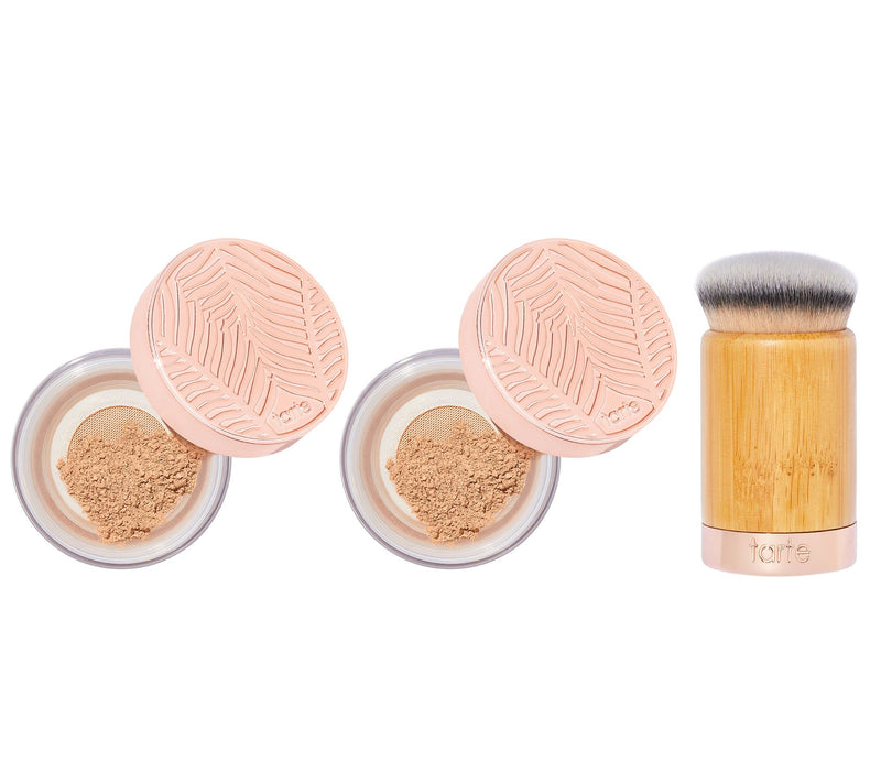 tarte Amazonion Clay Gem Powder Foundation Duo with Brush — View 7