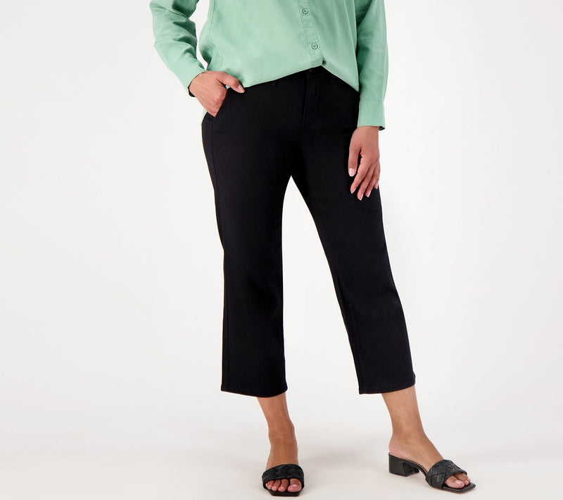 NYDJ Stretch Twill Piper Trouser- Black — Main view