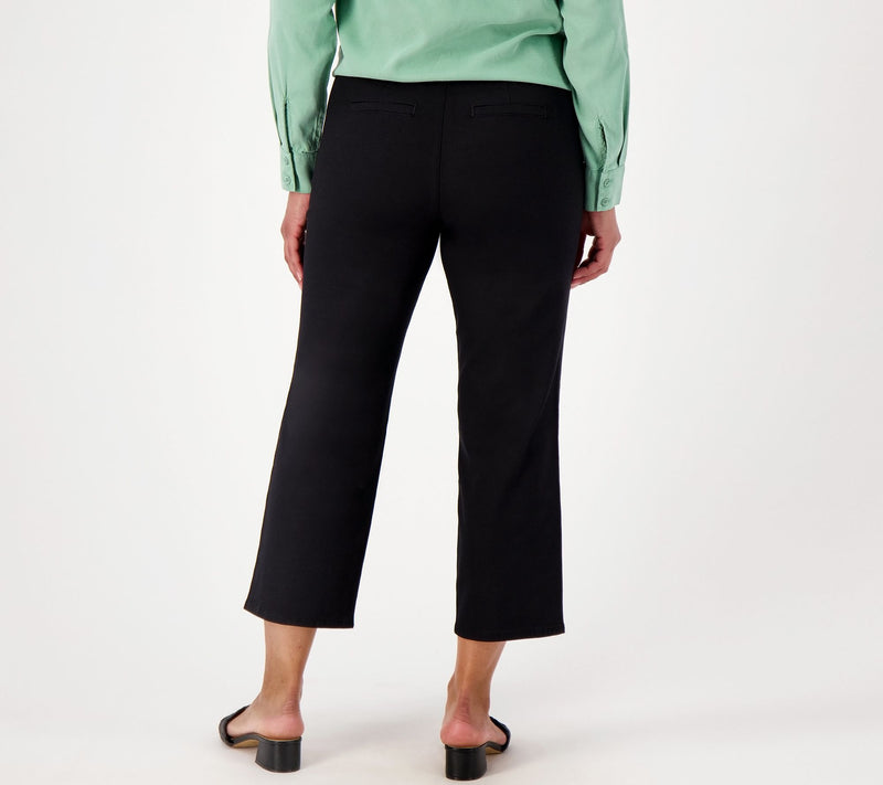 NYDJ Stretch Twill Piper Trouser- Black — View 2