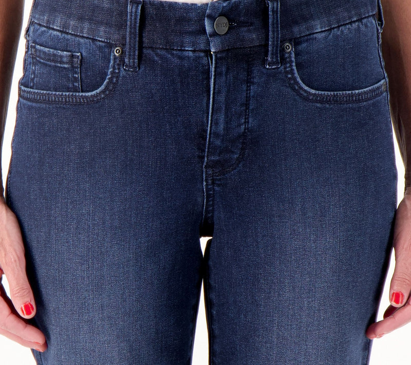 NYDJ Waist-Match Slim Straight Crop- Prospect — View 4